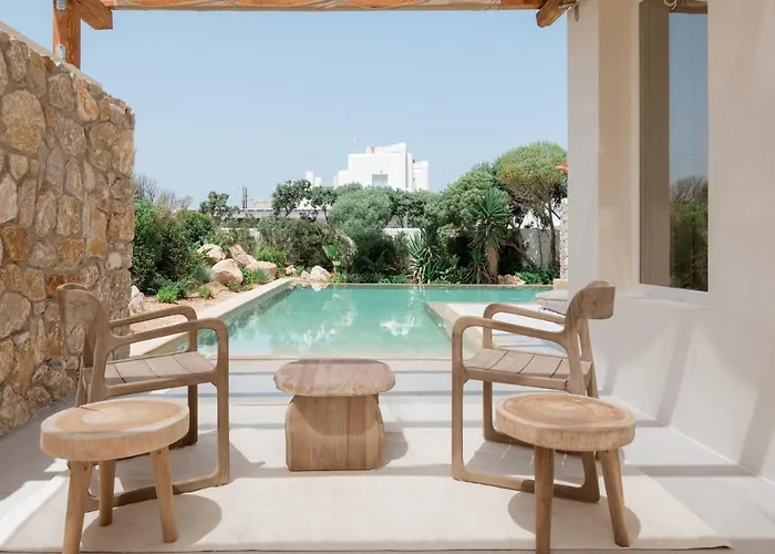 Mikri Santa Maria Beachvilla Pool Paros Вилла